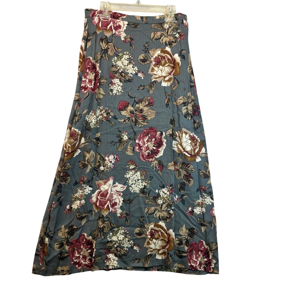 Koret Renaissance Faire Maxi Skirt 8 Multi Floral Fairycore Country Cottagecore